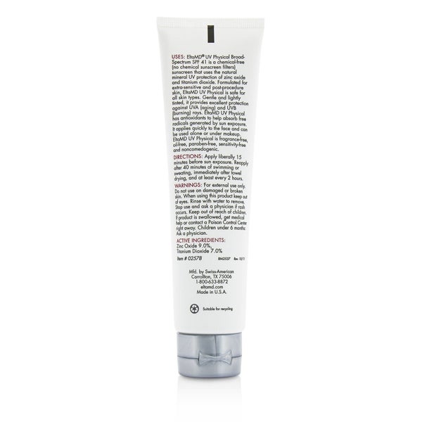 EltaMD UV Physical Water-Resistant Facial Sunscreen SPF 41 (Tinted) - For Ext... Carousel 3