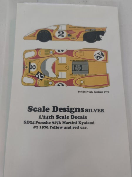 1/24 Scale Designs Porsche 917K Martini Kyalami Decals Carousel 1