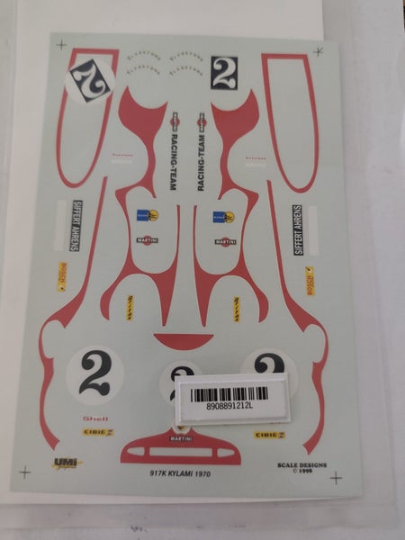 1/24 Scale Designs Porsche 917K Martini Kyalami Decals Carousel 2