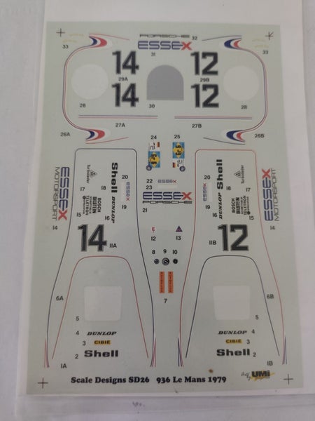 1/24 Scale Designs Porsche 936 '79 Le Mans Decals Carousel 2