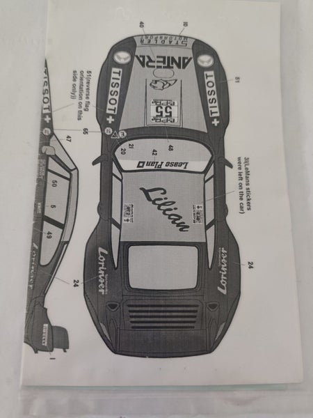 1/24 Ricambi Porsche Lilian GT2 Le Mans Decals Carousel 1