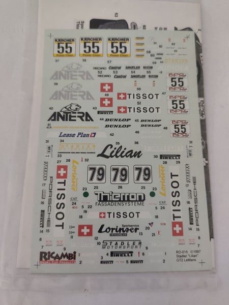 1/24 Ricambi Porsche Lilian GT2 Le Mans Decals Carousel 2
