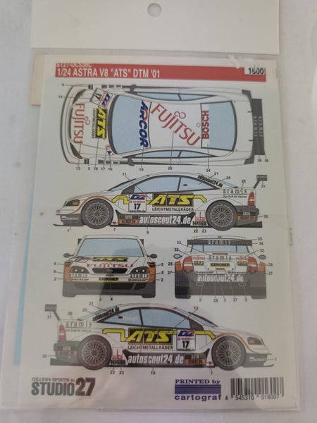 1/24 Studio27 Astra ATS DTM '01 Decals Carousel 1
