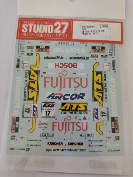 1/24 Studio27 Astra ATS DTM '01 Decals Carousel 2