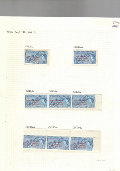 BERMUDA 1956 FLAWS M from a friend's collection TBBC014A/B Carousel 1