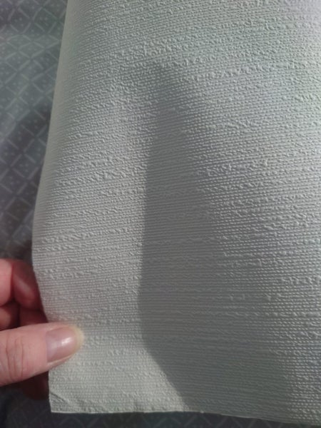 Wallpaper, partial rolls of white embossed x 2 Carousel 2