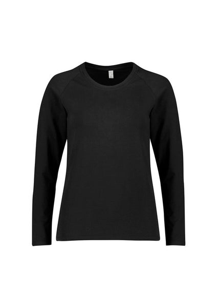 CT247LL BizCare Performance Womens Cotton Long Sleeve Tee Carousel 2