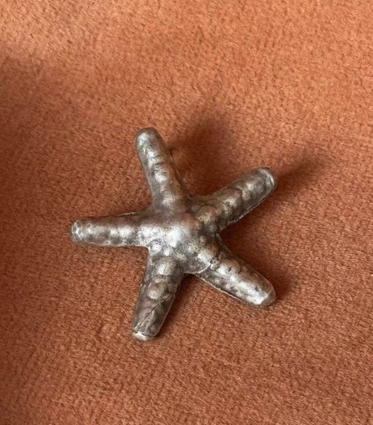 Vintage Solid Silver Starfish Pendant (Germany) Carousel 1