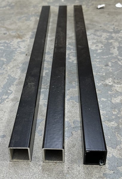Square Aluminum Tubes x 3 - $1 Reserve (Under Orange Rack 13) Carousel 2