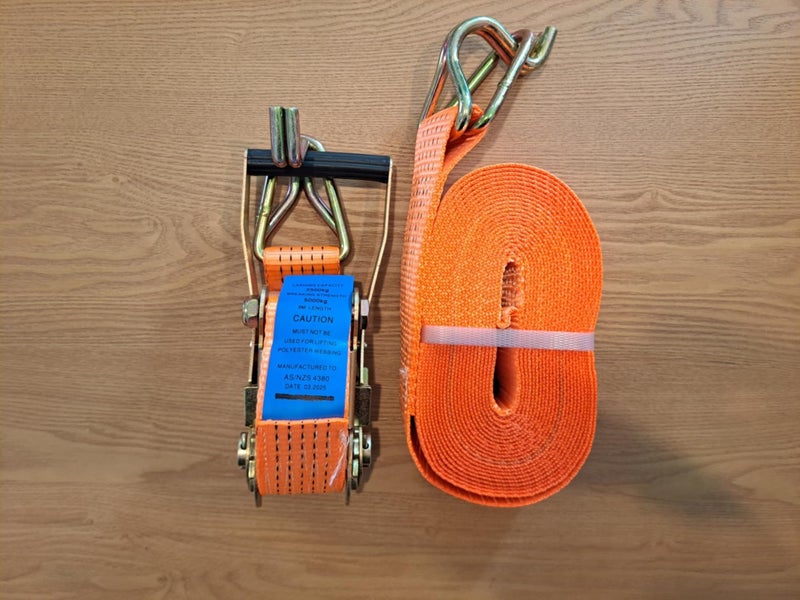 9m Heavy Duty Ratchet Strap – 2500kg Lashing Capacity | 5000kg Break Strength62990726782211111