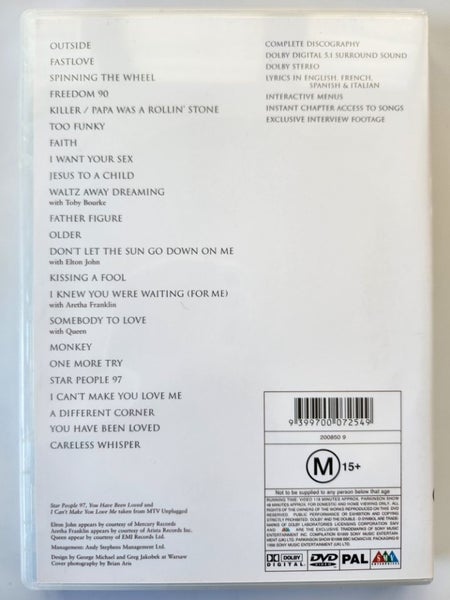 George Michael Ladies & Gentlemen DVD Carousel 2
