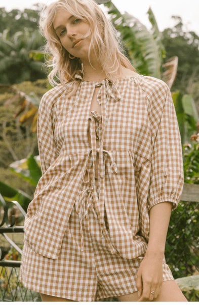 The Lullaby Club Set - Caramel Gingham62863221137537113