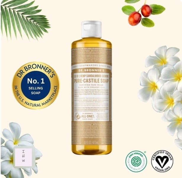 DR BRONNERS ORGANIC HEMP SANDLEWOOD JASMINE CASTILE SOAP 237ML NZ Carousel 2