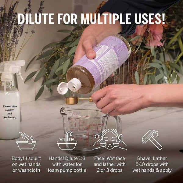 DR BRONNERS ORGANIC PURE CASTILE SOAP | VEGAN | KITCHEN | BATH | LAUNDRY | HEMP Carousel 10