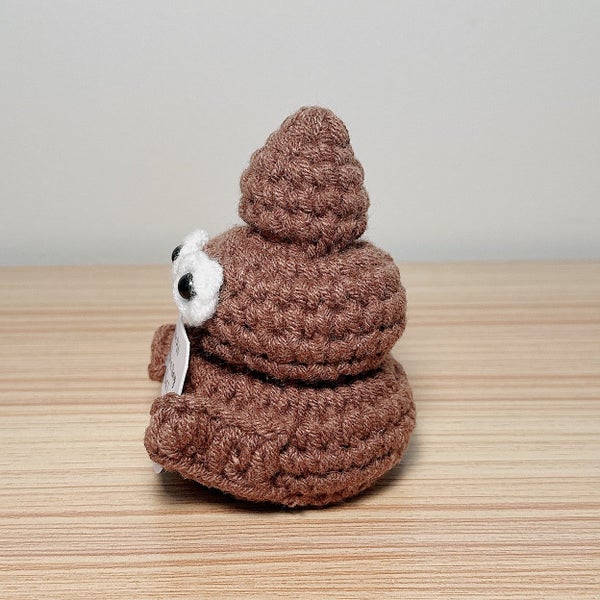Handmade Crochet Positive Poo/ Funny Crochet Doll/ Crochet toy gift Carousel 2