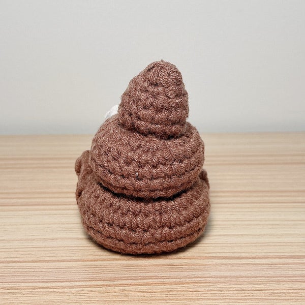 Handmade Crochet Positive Poo/ Funny Crochet Doll/ Crochet toy gift Carousel 3