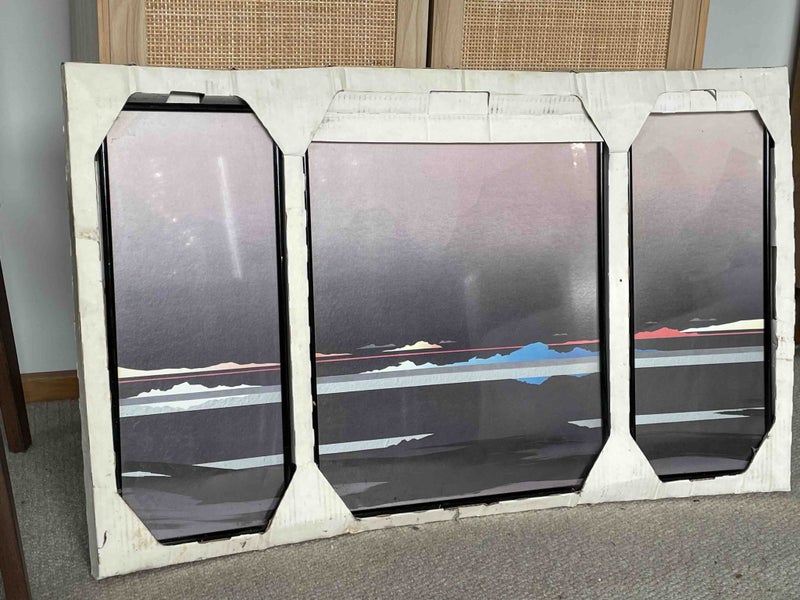 retro triptych wall art Carousel 2