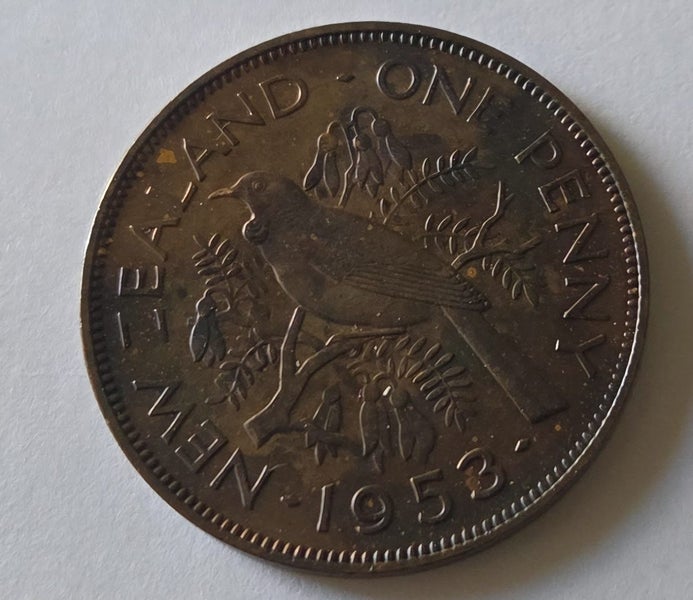 NEW ZEALAND PENNY COIN 1953, PROOF!, $1 RES!! Carousel 1