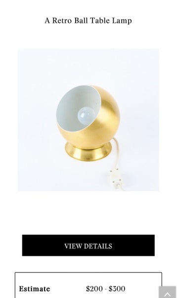 $1 reserve *as is* 1970s Retro ball light Carousel 1