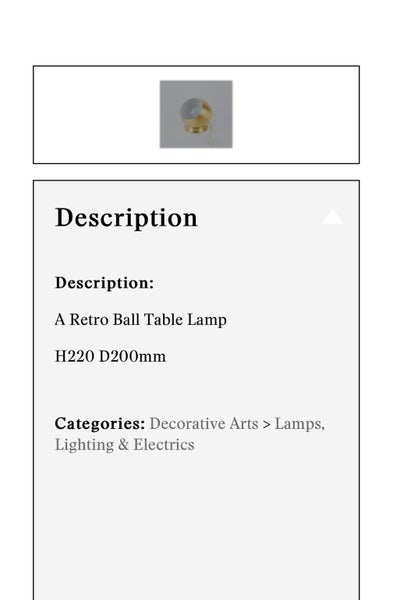 $1 reserve *as is* 1970s Retro ball light Carousel 2