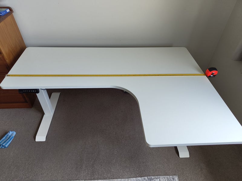 Loctek L-Shape Adjustable Desk (White) ET223DL Carousel 1