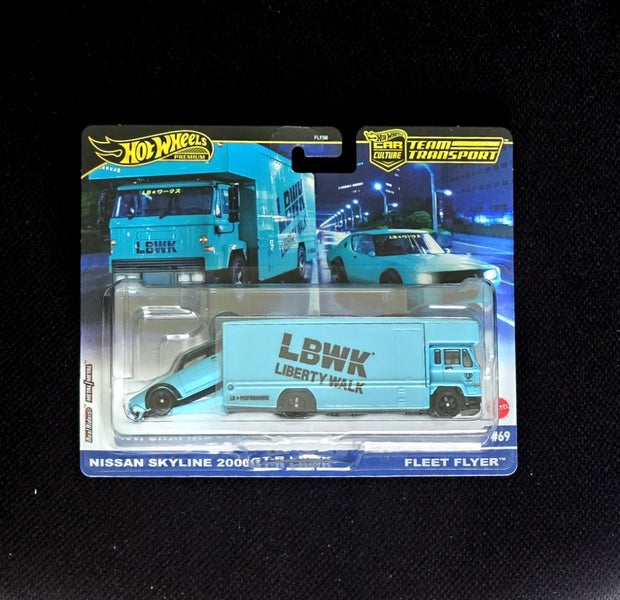 Hot Wheels Nissan Skyline 2000GT-R LBWK Team Transport $1 Reserve Carousel 1