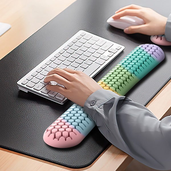 Keyboard Wrist Rest Mouse Pad Gel Hand Support Typing Office Mat Carousel 2