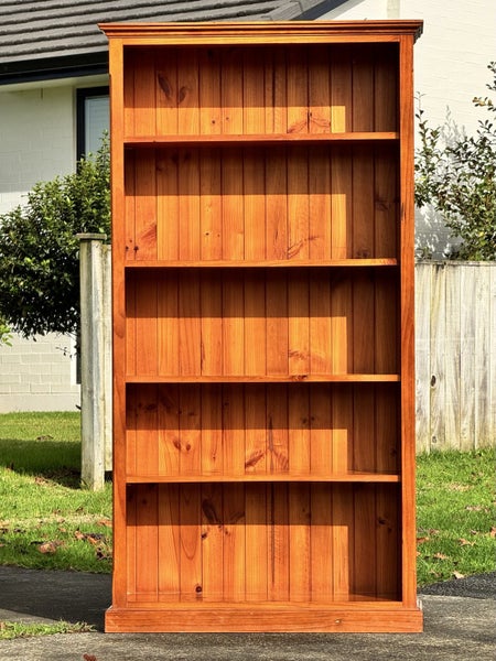 $1 RESERVE! BEAUTIFUL ‘HARVEY NORMAN’ LARGE RUSTIC SOLID WOOD BOOKSHELVES! Carousel 2