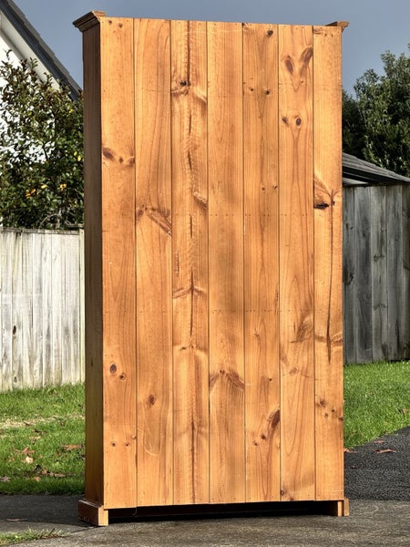 $1 RESERVE! BEAUTIFUL ‘HARVEY NORMAN’ LARGE RUSTIC SOLID WOOD BOOKSHELVES! Carousel 20