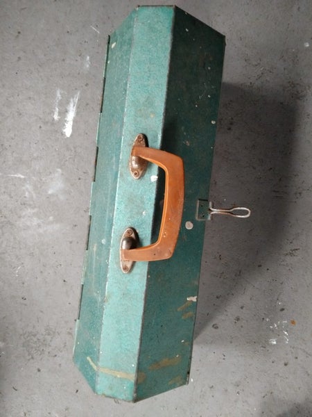 Old metal toolbox with tools $1res Carousel 1