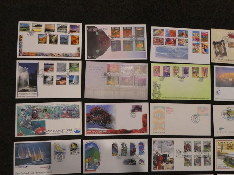 NZ 1990s FDC collection-$1res Carousel 2