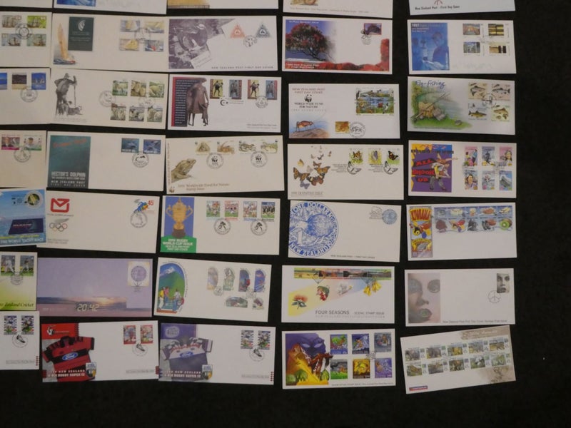 NZ 1990s FDC collection-$1res Carousel 10