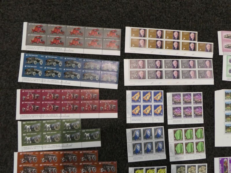 NZ Mint decimal Plate Blocks collection-$1res Carousel 2