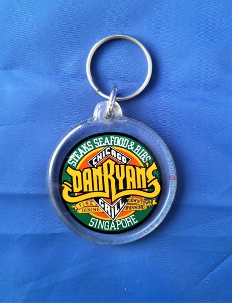 Key Chain Singapore DanRyan's Chicago Grill Art deco Antiques Global Collectible Carousel 1