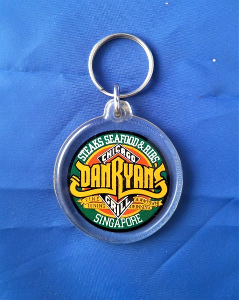 Key Chain Singapore DanRyan's Chicago Grill Art deco Antiques Global Collectible Carousel 2