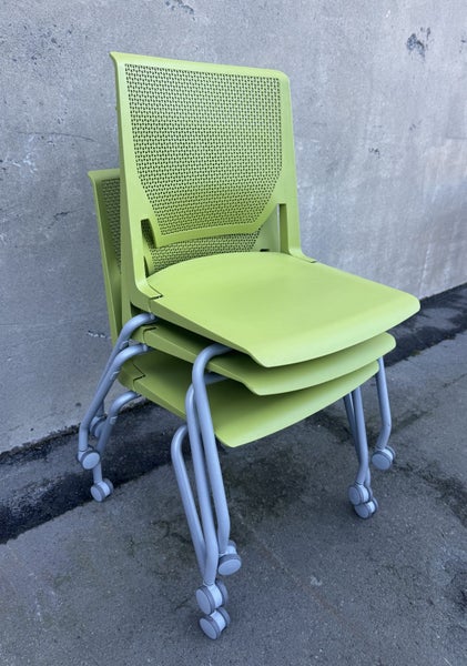 Green Chairs on Castors x 3 Carousel 8