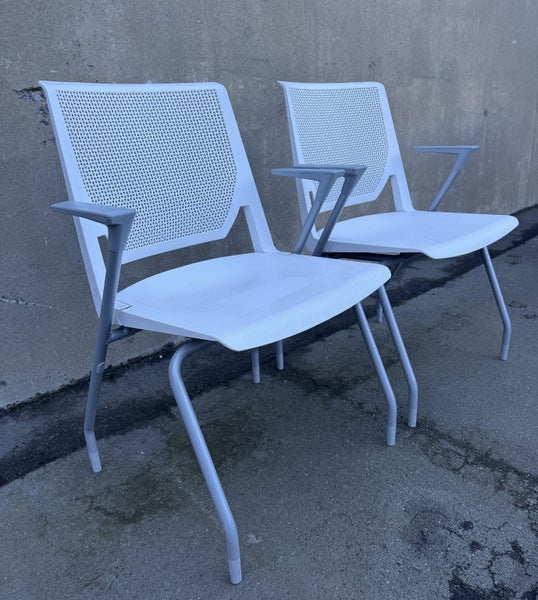 White Office Chairs x 2 Carousel 2