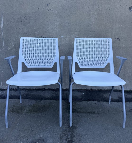 White Office Chairs x 2 Carousel 1