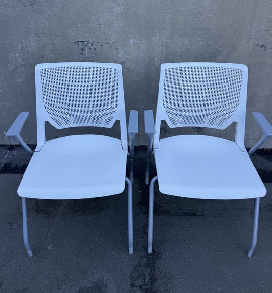 White Office Chairs x 2 Carousel 4