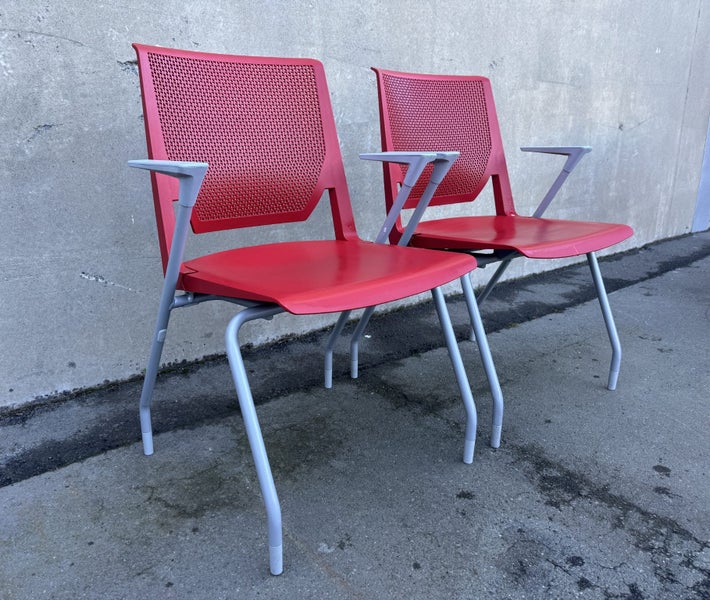 Red Office Chairs x 2 Carousel 2
