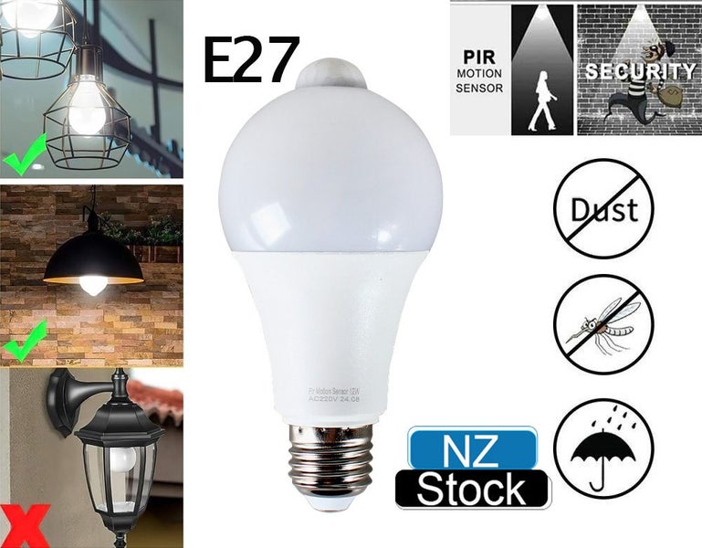 Motion Sensor Light Bulb NZ Local Buy Carousel 1