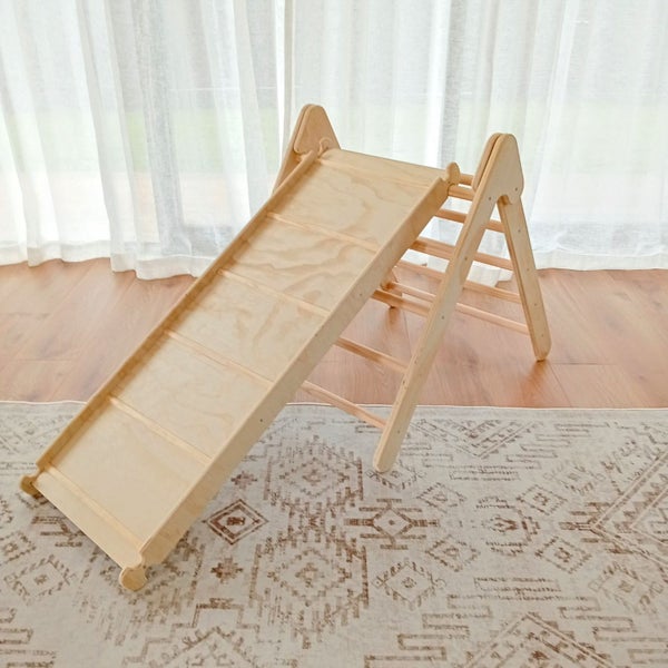 Pikler Ramp & Slide - Wooden Climbing Accessory - NZ Made Carousel 2