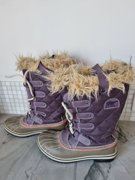 Sorel Women's Purple Tofino II NL1909-507 Faux Fur Waterproof Snow Boots UK 5.5 Carousel 1