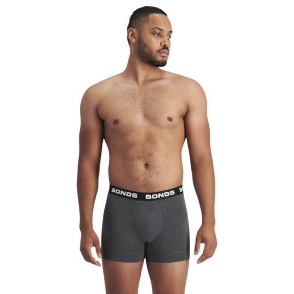 Bonds Mens Total Package Trunks Ashphalt Marle Underwear Carousel 1