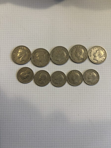 5x1950 threepence and 5x1950 sixpence Carousel 2