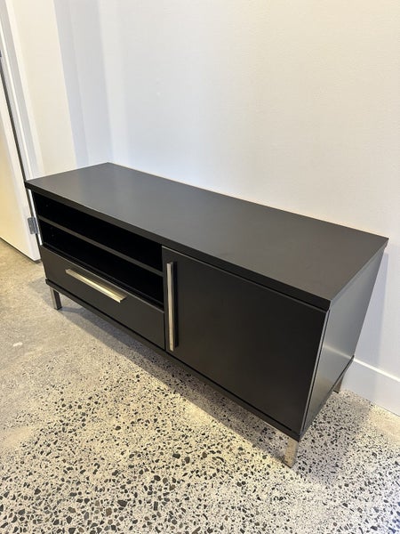 TV Cabinet Console Table (Black 1200 x 580) Carousel 2