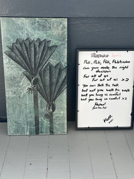 Politician by Kora - handwritten lyrics by Kora Carousel 6