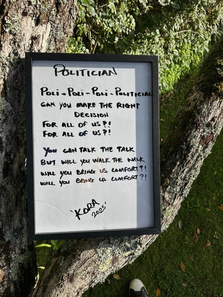 Politician by Kora - handwritten lyrics by Kora Carousel 1