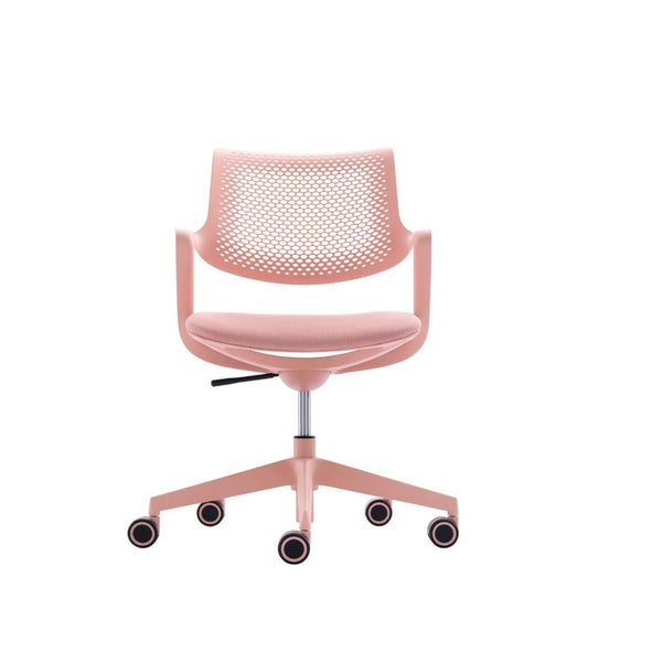 Dream Mesh Back Office Chair with Arms, Pink Carousel 1