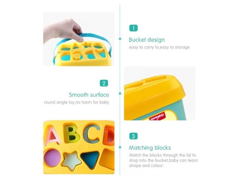 Baby Shape Sorter Toy 16PCS Carousel 14